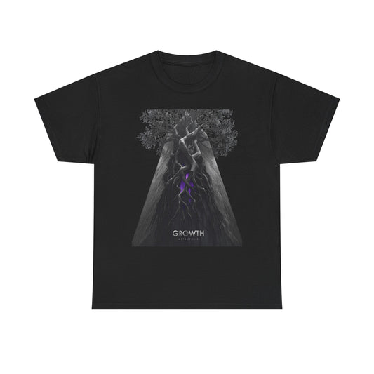 Unisex GROWTH / METROPOLIS T-Shirt | Abstract Tree Root Building Graphic Tee