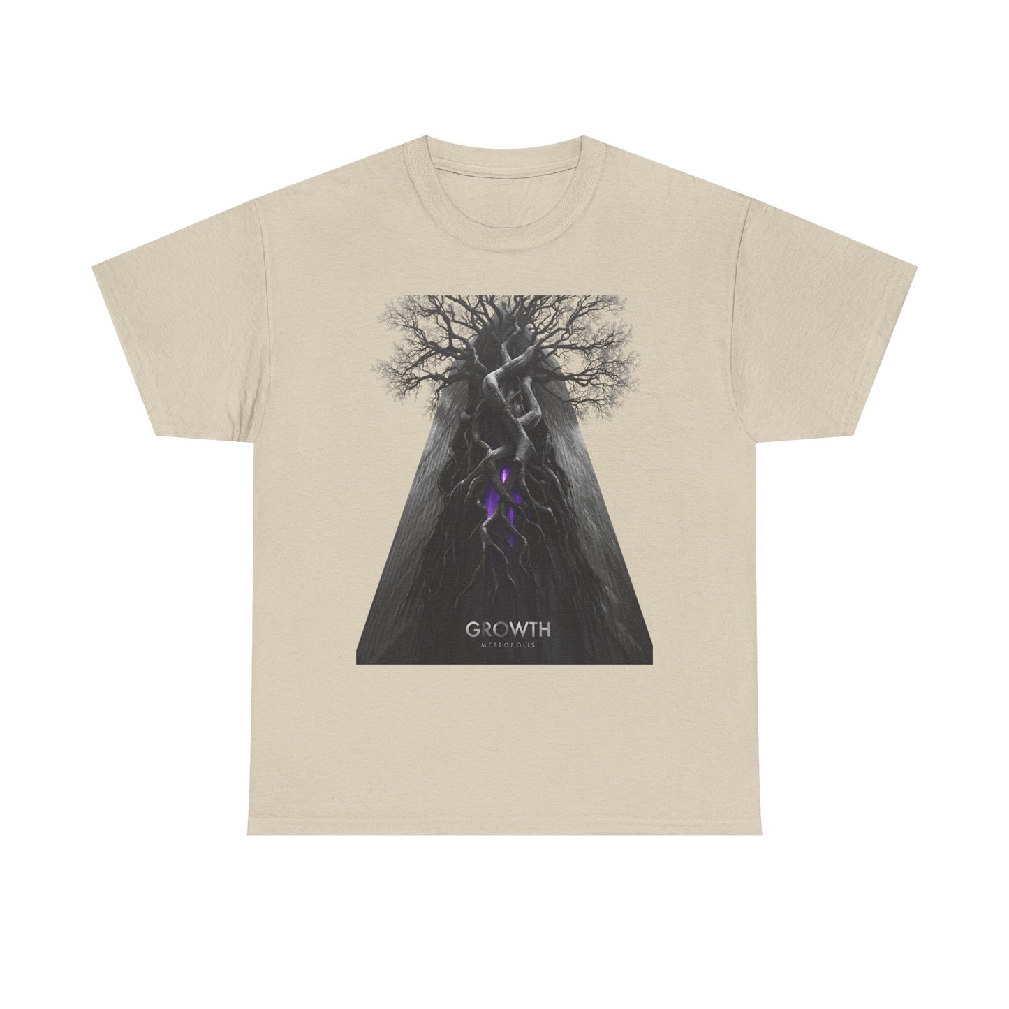 Unisex GROWTH / METROPOLIS T-Shirt | Abstract Tree Root Building Graphic Tee