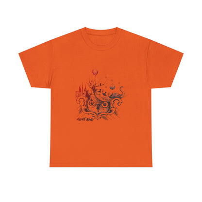 **Unisex Heavy Cotton Tee - Enchanted Forest Graphic T-Shirt**