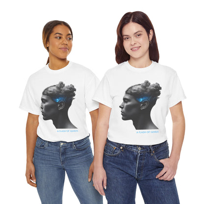 Unisex Turmoil / Serenity T-Shirt | Stormy Mind & Lightning Brain Graphic Tee