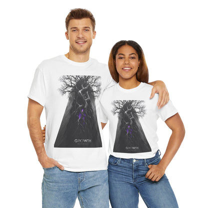 Unisex GROWTH / METROPOLIS T-Shirt | Abstract Tree Root Building Graphic Tee