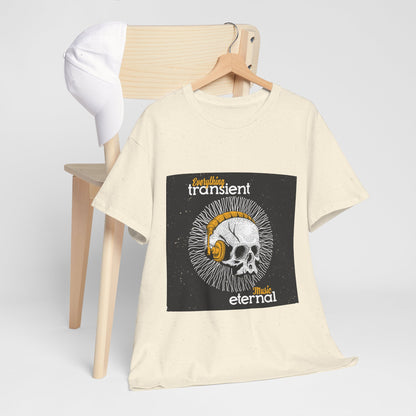 Unisex Music Eternal Skull Graphic Tee - DJ Headphones Vintage Art