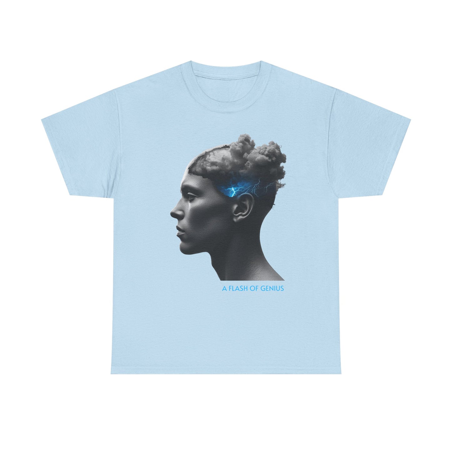 Unisex Turmoil / Serenity T-Shirt | Stormy Mind & Lightning Brain Graphic Tee