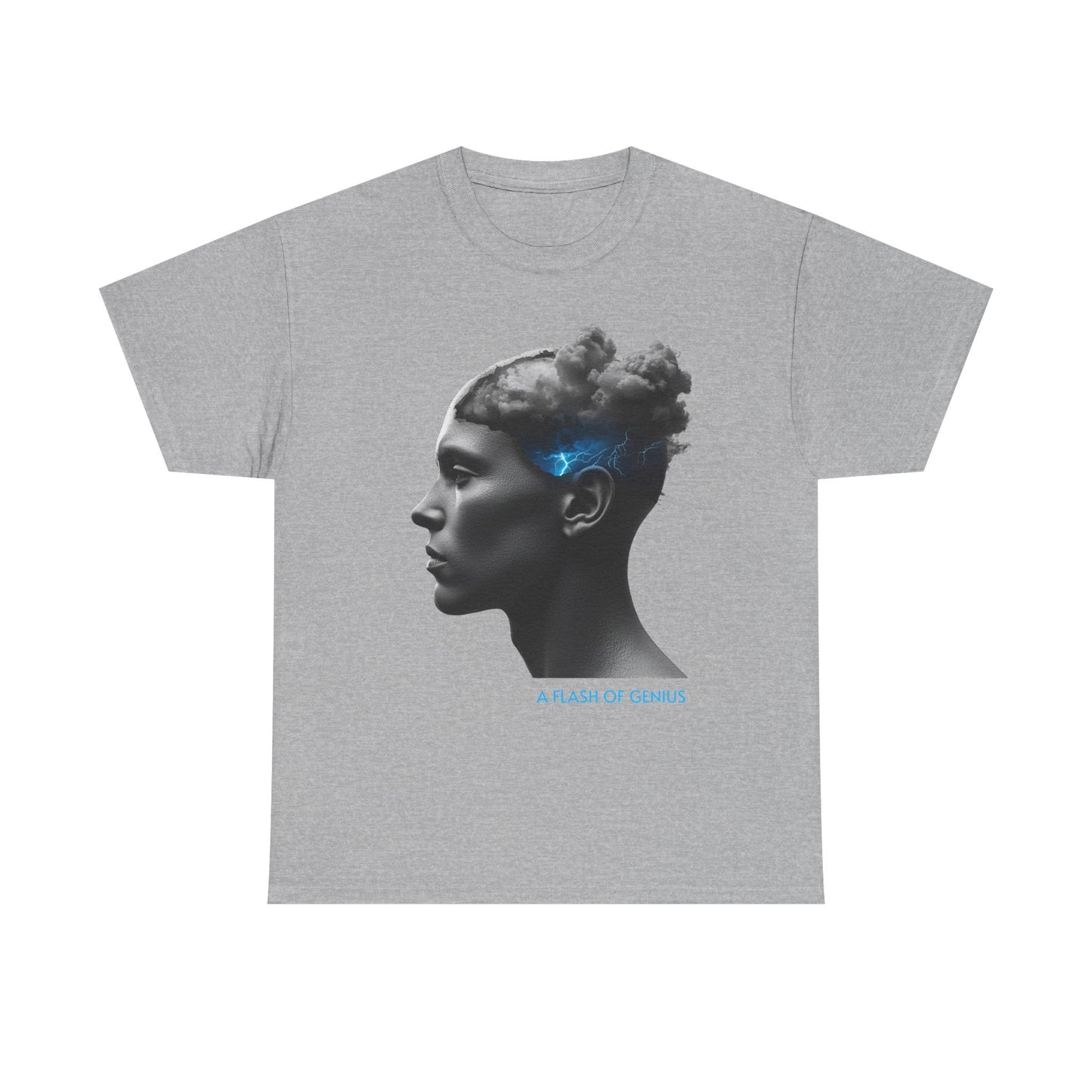 Unisex Turmoil / Serenity T-Shirt | Stormy Mind & Lightning Brain Graphic Tee