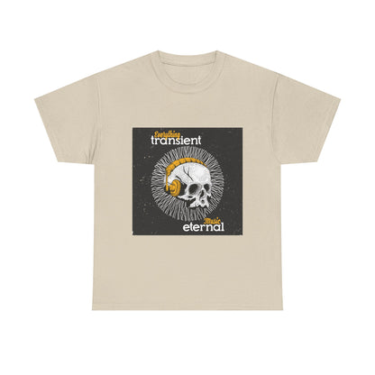 Unisex Music Eternal Skull Graphic Tee - DJ Headphones Vintage Art