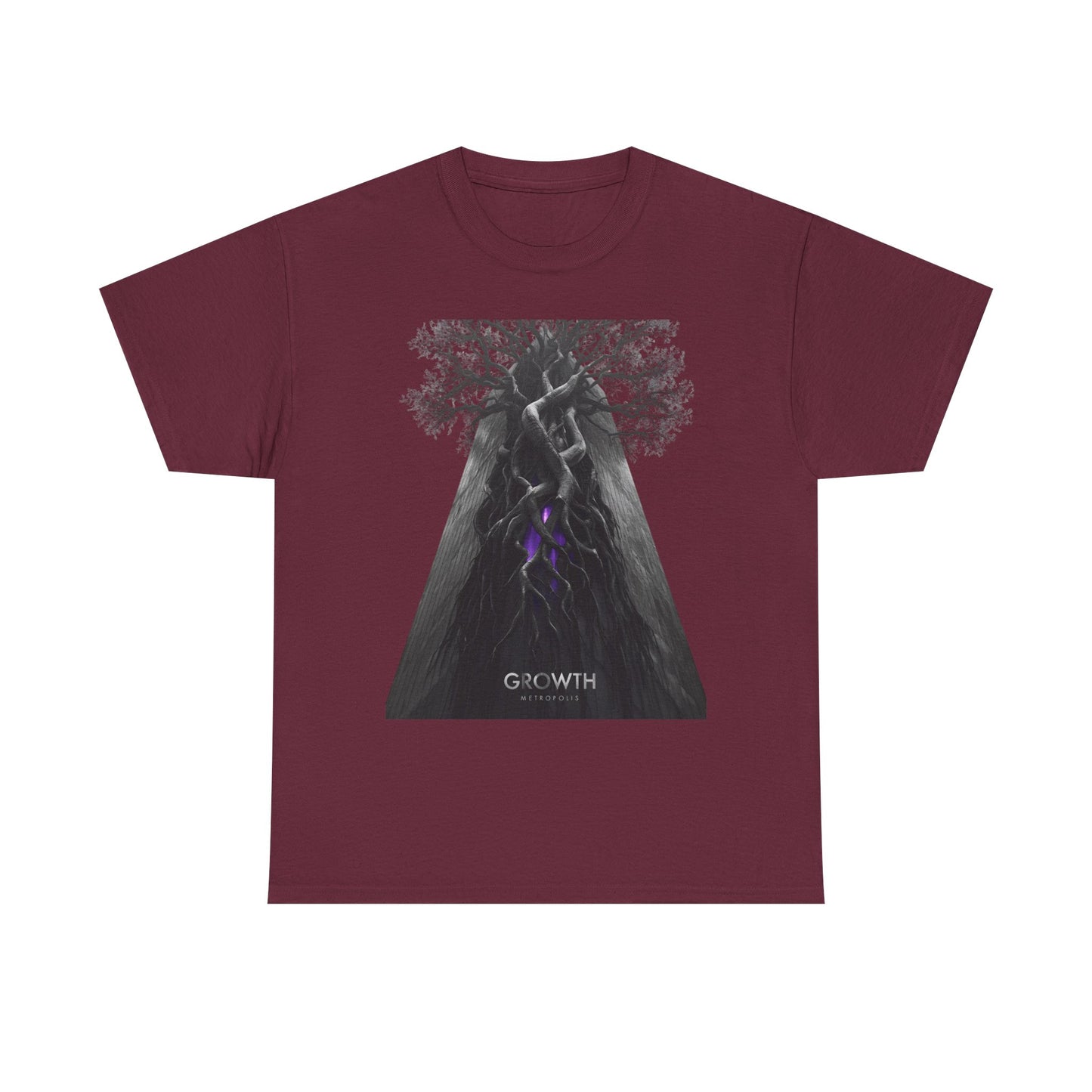 Unisex GROWTH / METROPOLIS T-Shirt | Abstract Tree Root Building Graphic Tee