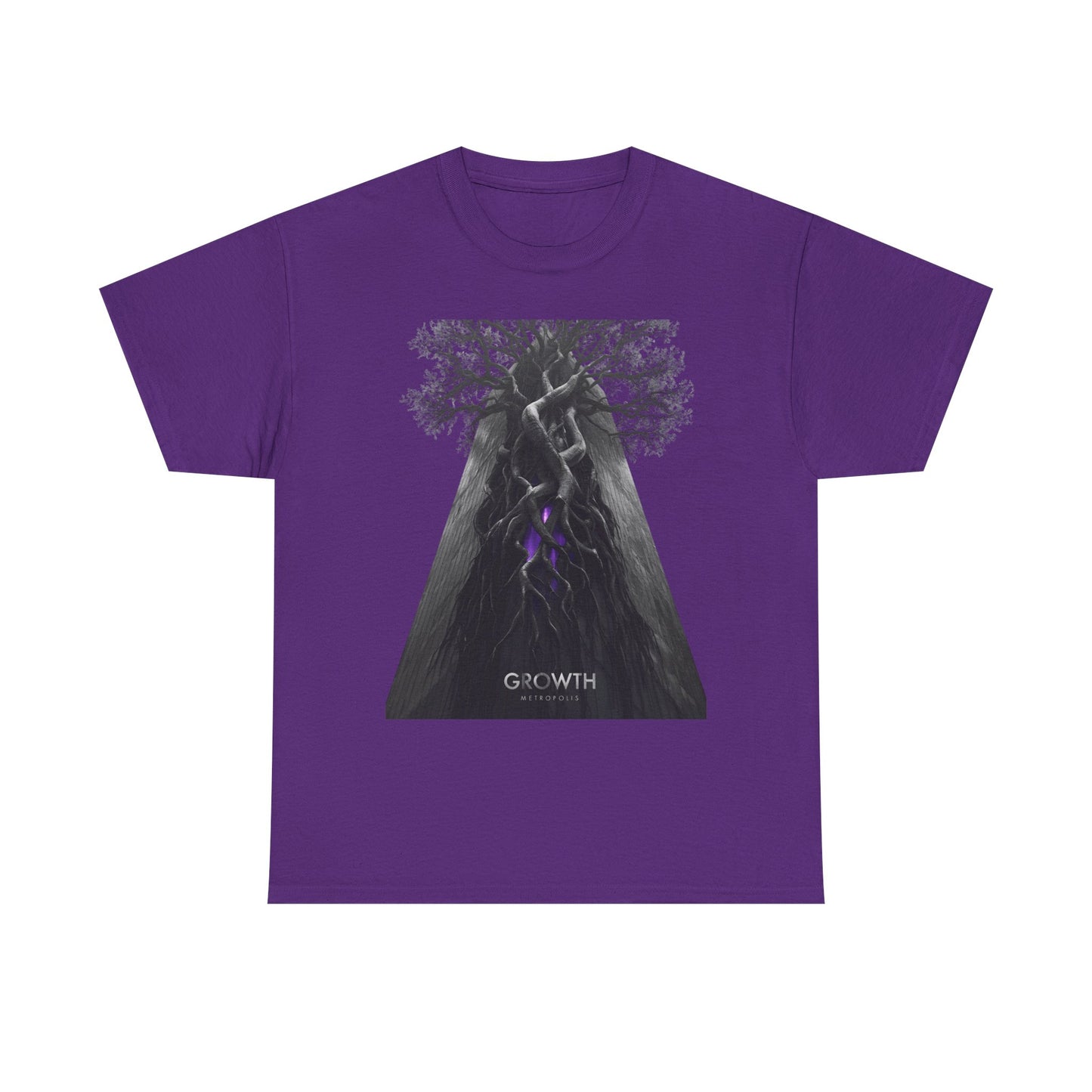 Unisex GROWTH / METROPOLIS T-Shirt | Abstract Tree Root Building Graphic Tee