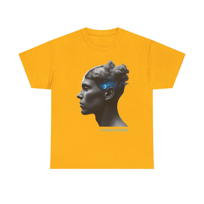 Unisex Turmoil / Serenity T-Shirt | Stormy Mind & Lightning Brain Graphic Tee