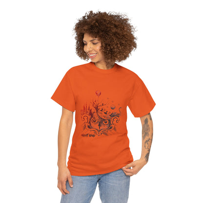 **Unisex Heavy Cotton Tee - Enchanted Forest Graphic T-Shirt**