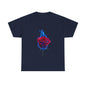 Unisex Blazing Blue Rose T-Shirt - Fire & Flower Graphic Tee
