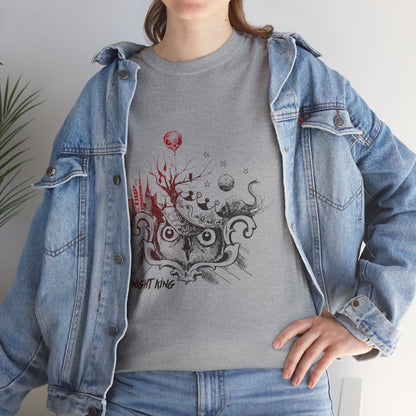 **Unisex Heavy Cotton Tee - Enchanted Forest Graphic T-Shirt**