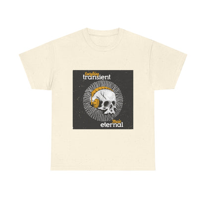 Unisex Music Eternal Skull Graphic Tee - DJ Headphones Vintage Art
