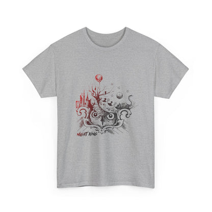 **Unisex Heavy Cotton Tee - Enchanted Forest Graphic T-Shirt**