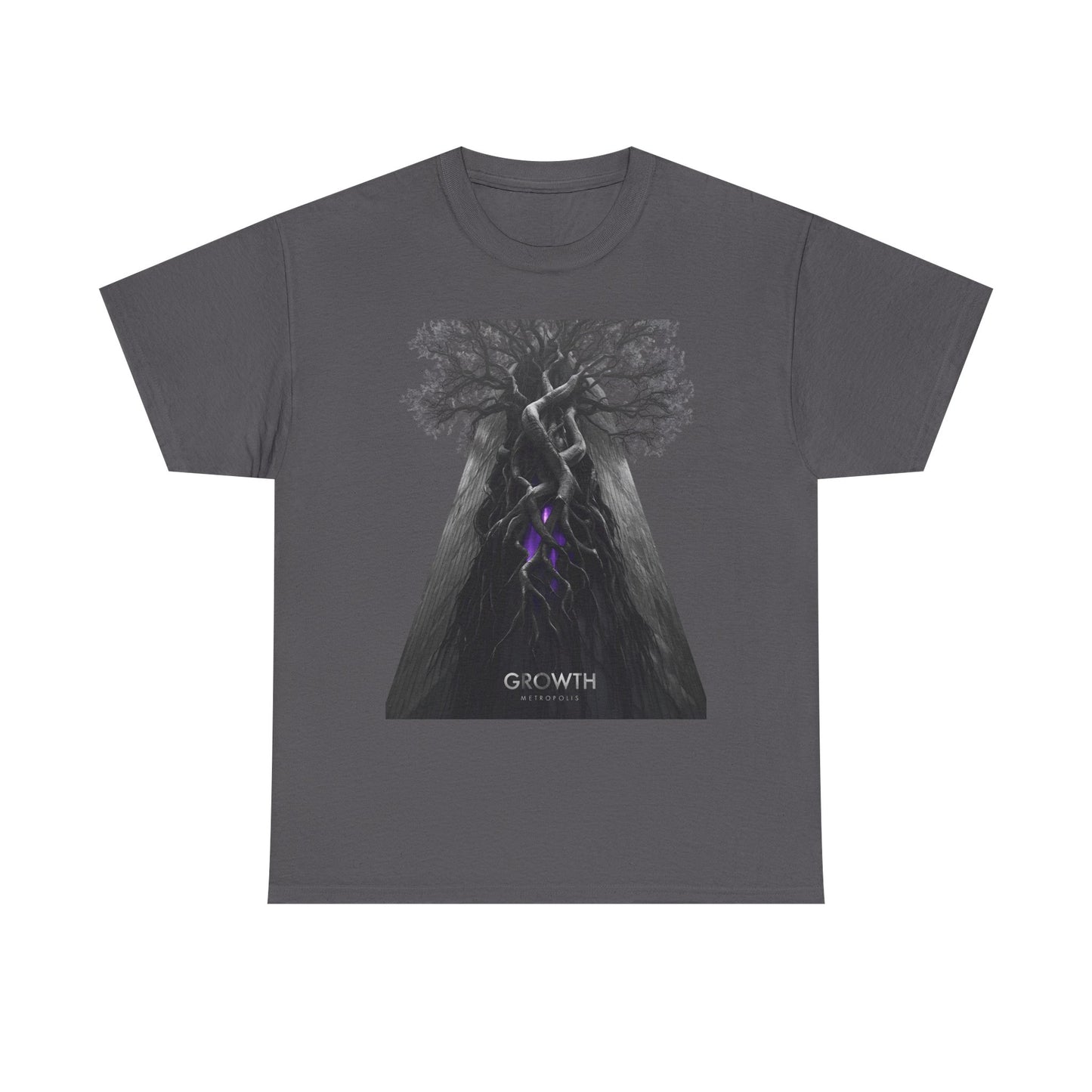Unisex GROWTH / METROPOLIS T-Shirt | Abstract Tree Root Building Graphic Tee