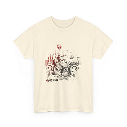 **Unisex Heavy Cotton Tee - Enchanted Forest Graphic T-Shirt**