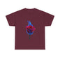 Unisex Blazing Blue Rose T-Shirt - Fire & Flower Graphic Tee