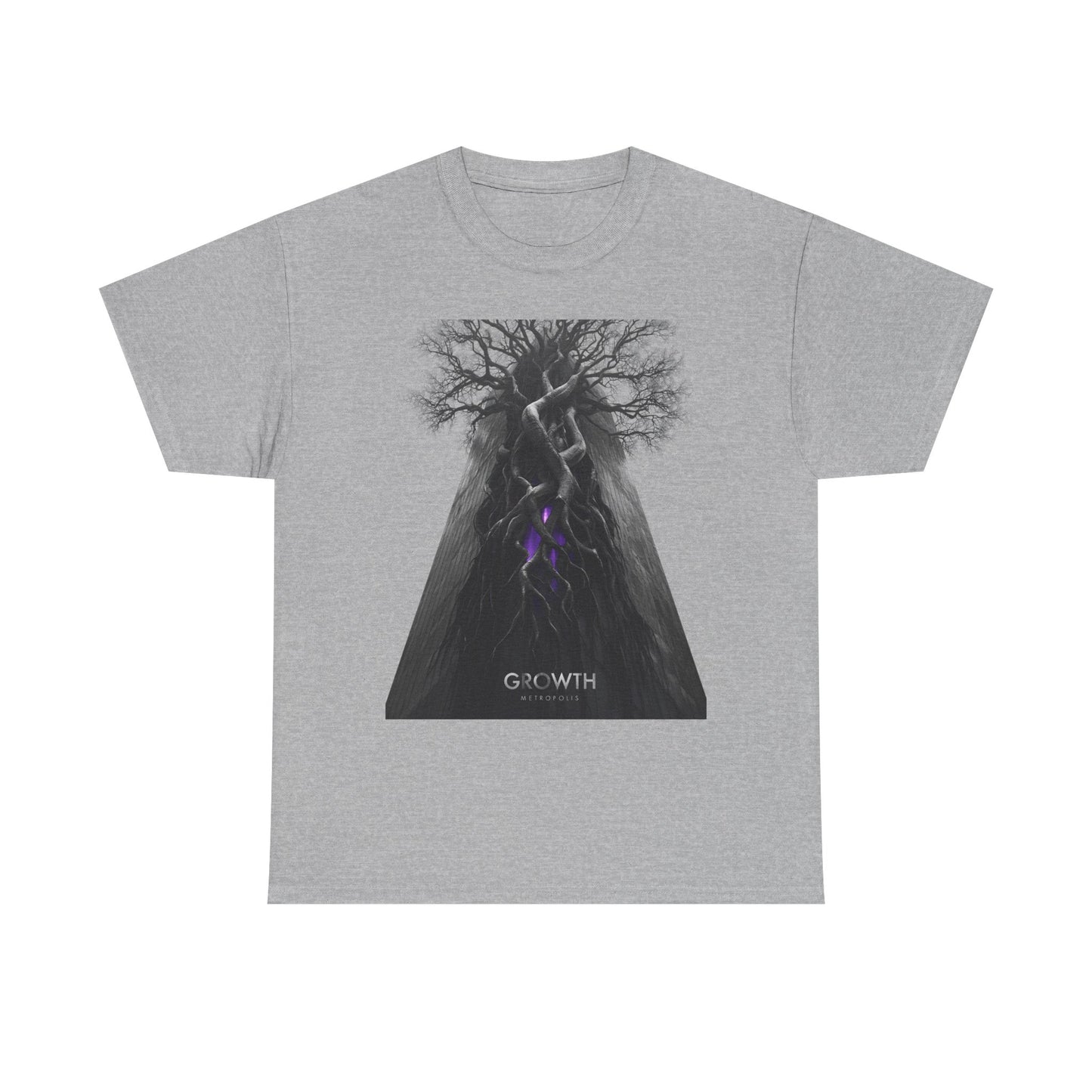 Unisex GROWTH / METROPOLIS T-Shirt | Abstract Tree Root Building Graphic Tee