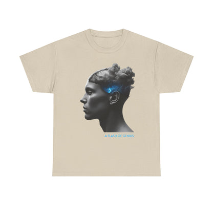 Unisex Turmoil / Serenity T-Shirt | Stormy Mind & Lightning Brain Graphic Tee