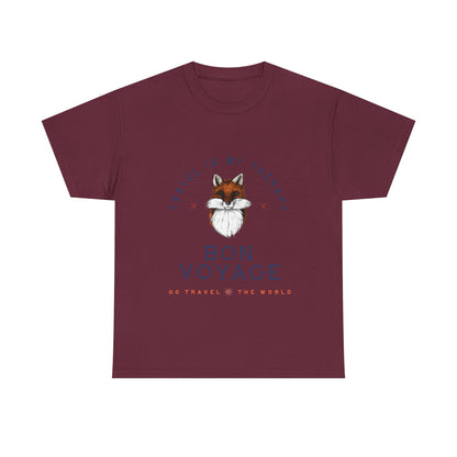 Travel Is My Therapy Fox T-Shirt - BON VOYAGE Wanderlust Tee