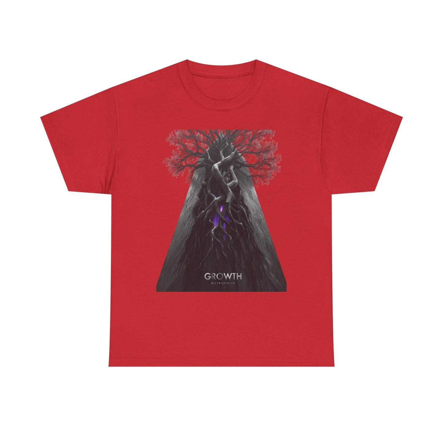 Unisex GROWTH / METROPOLIS T-Shirt | Abstract Tree Root Building Graphic Tee