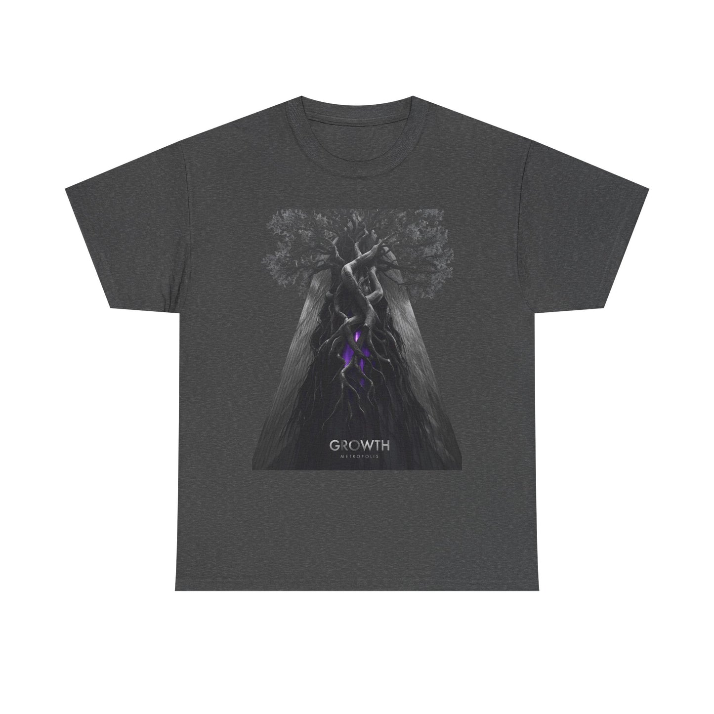 Unisex GROWTH / METROPOLIS T-Shirt | Abstract Tree Root Building Graphic Tee