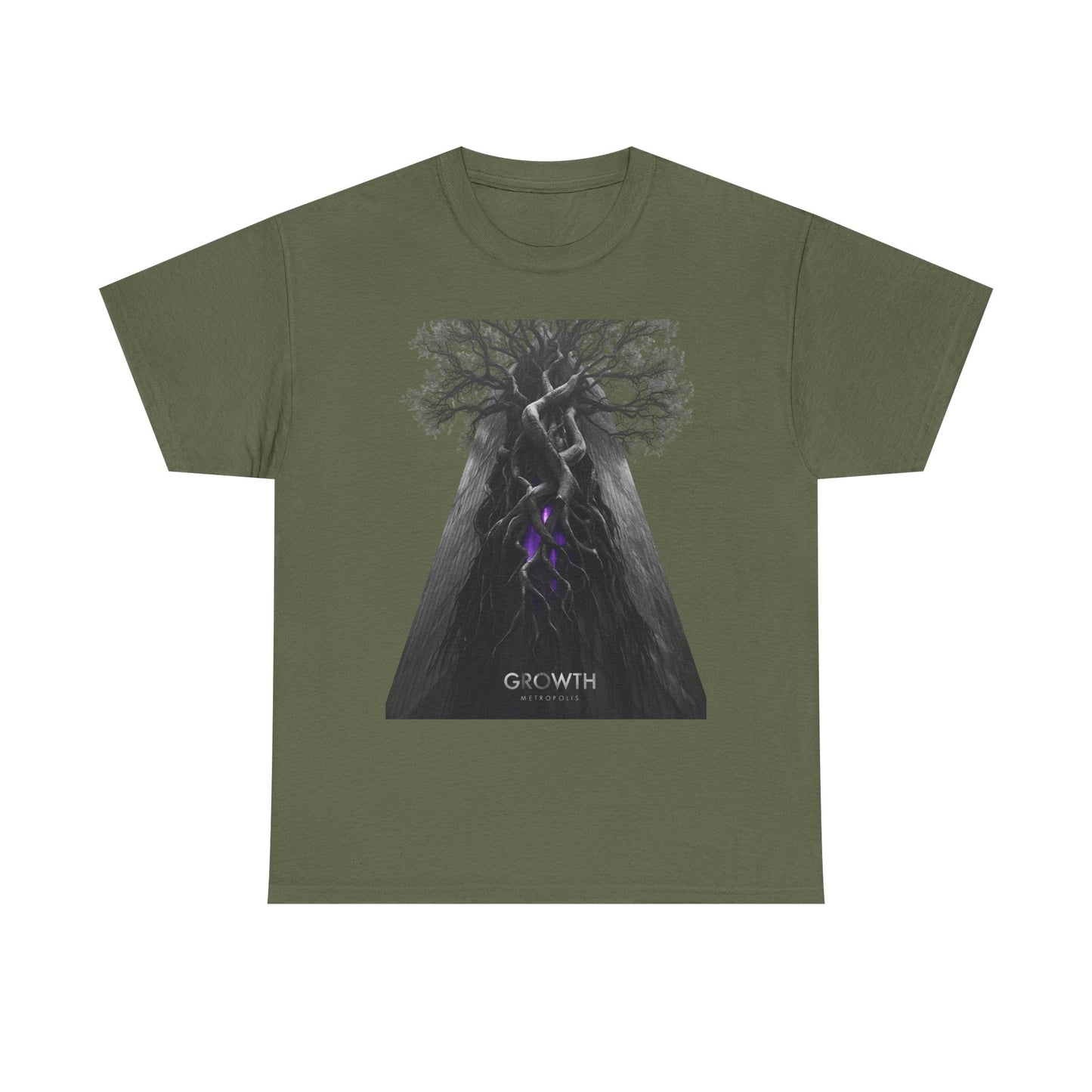 Unisex GROWTH / METROPOLIS T-Shirt | Abstract Tree Root Building Graphic Tee