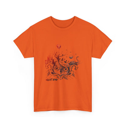 **Unisex Heavy Cotton Tee - Enchanted Forest Graphic T-Shirt**