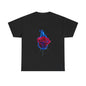Unisex Blazing Blue Rose T-Shirt - Fire & Flower Graphic Tee