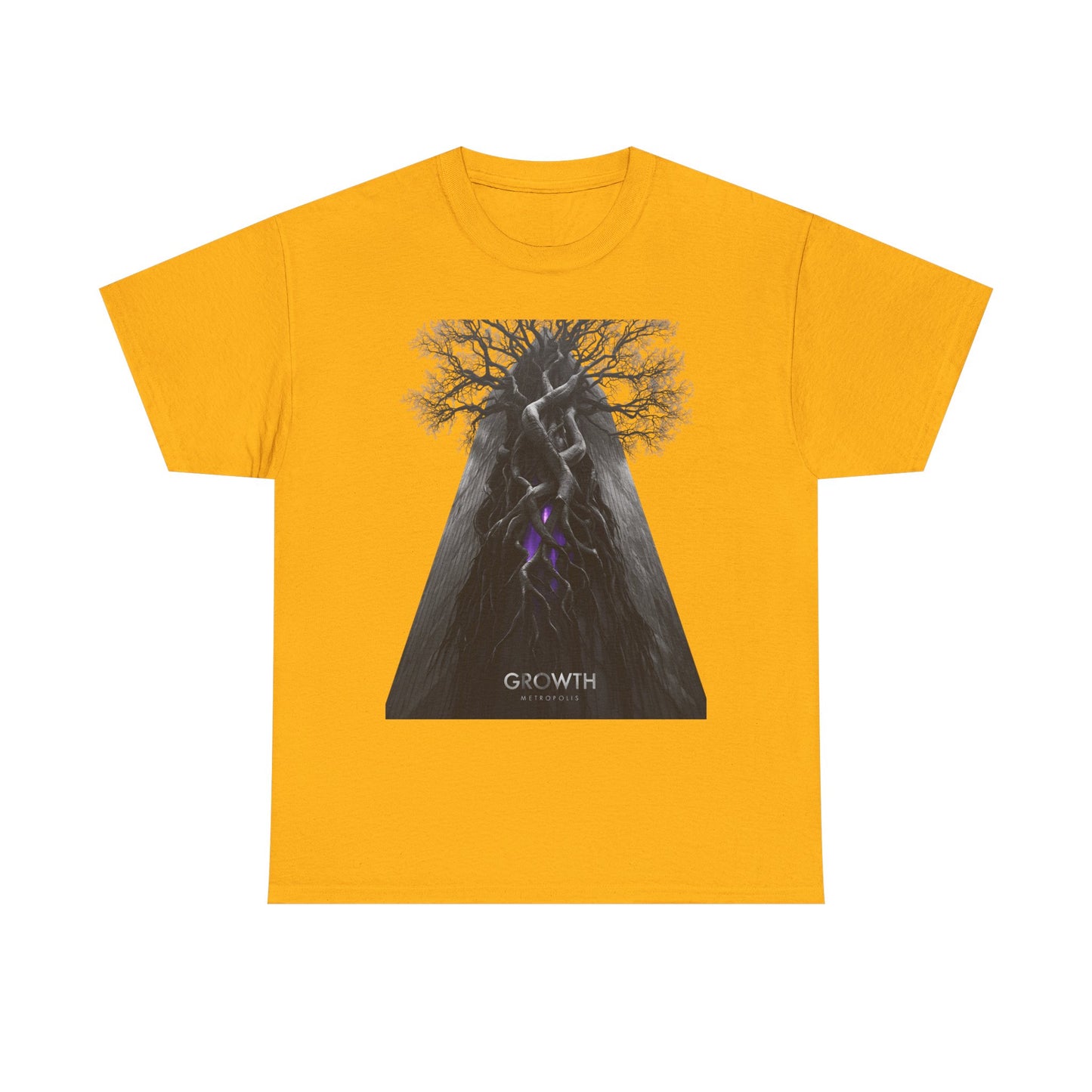 Unisex GROWTH / METROPOLIS T-Shirt | Abstract Tree Root Building Graphic Tee