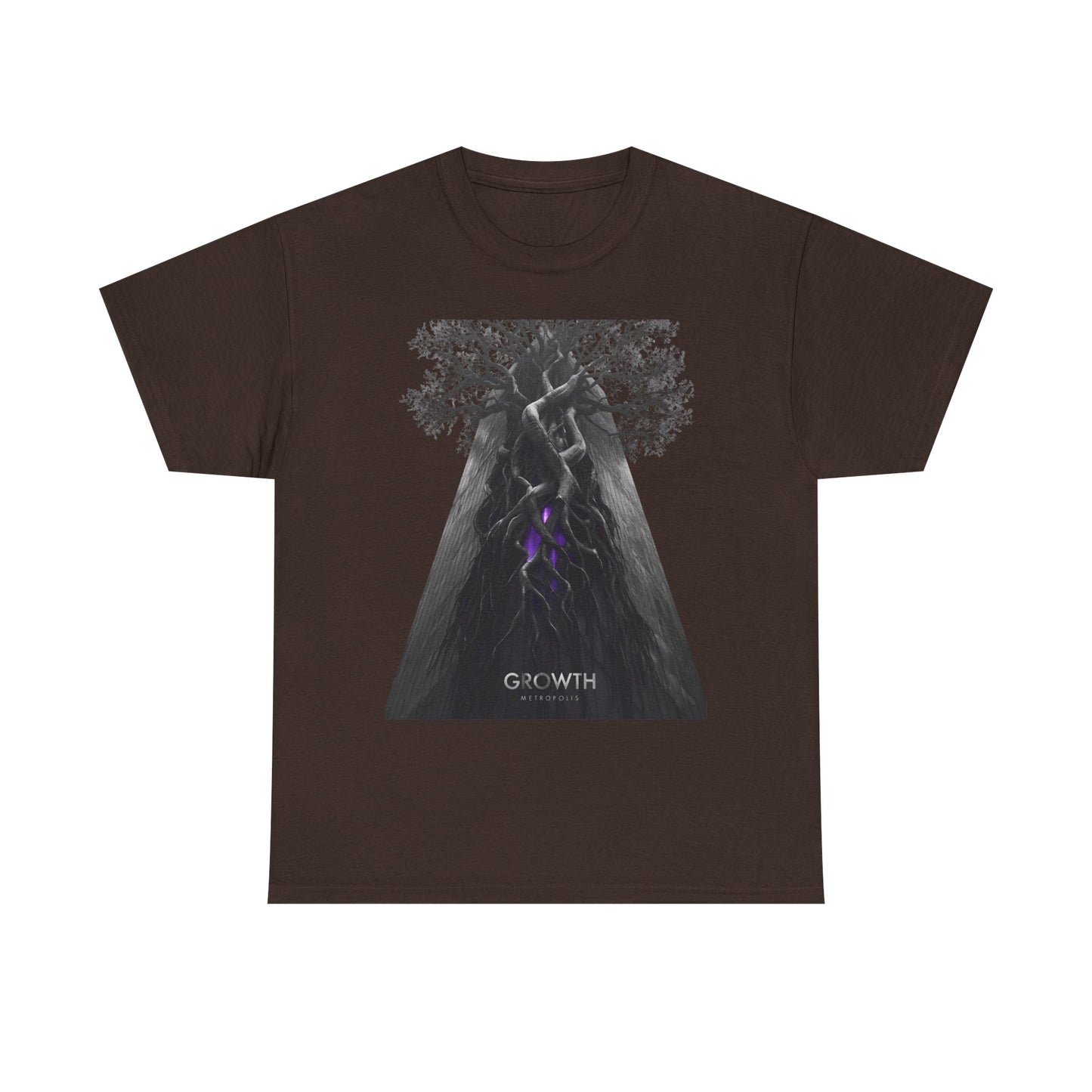 Unisex GROWTH / METROPOLIS T-Shirt | Abstract Tree Root Building Graphic Tee