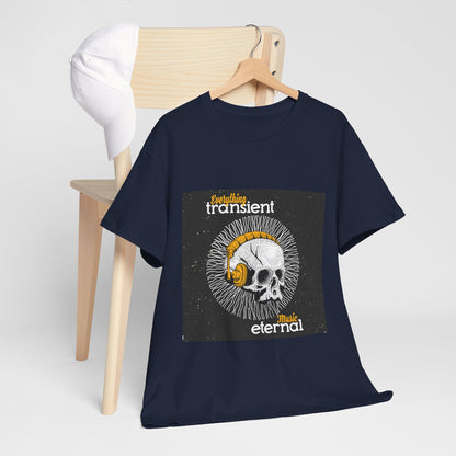 Unisex Music Eternal Skull Graphic Tee - DJ Headphones Vintage Art